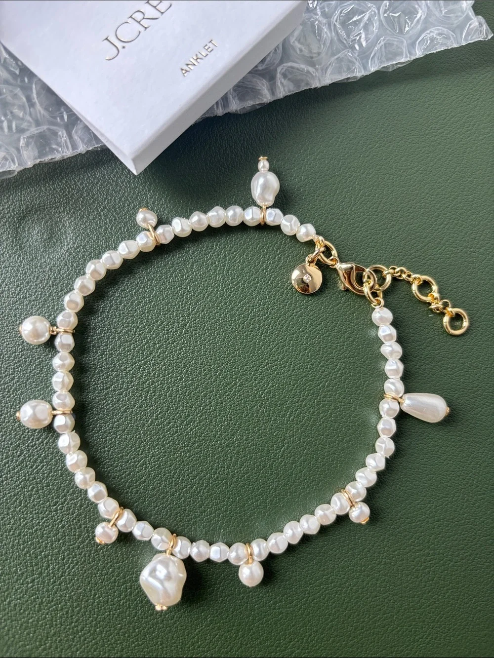 J. Crew Pearl Beaded Anklet